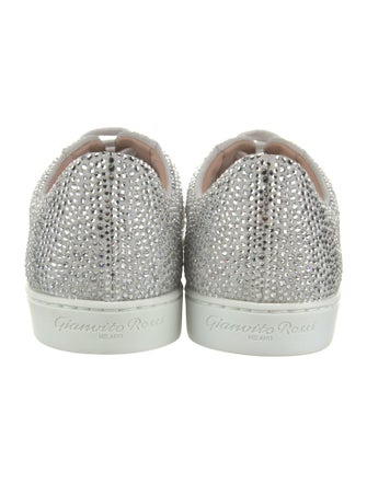 Gianvito Rossi Mesh Crystal Embellishments Sneakers
