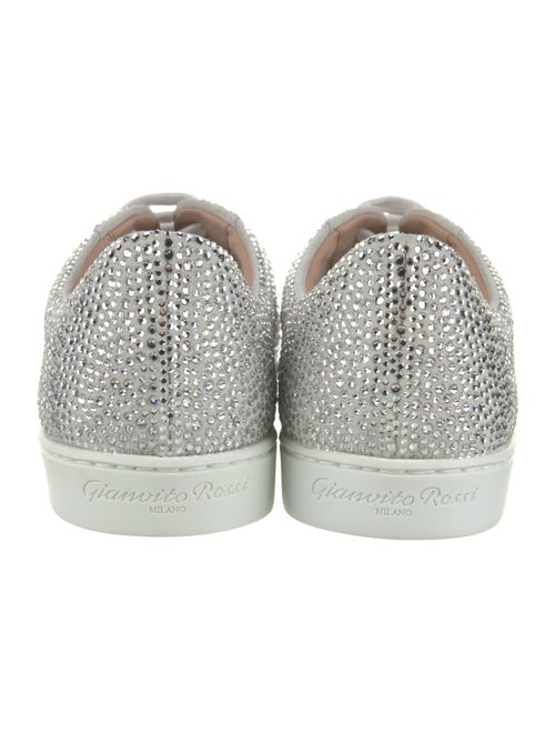Gianvito Rossi Mesh Crystal Embellishments Sneakers