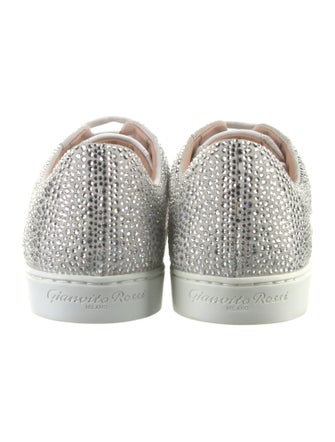 Gianvito Rossi Mesh Crystal Embellishments Sneakers