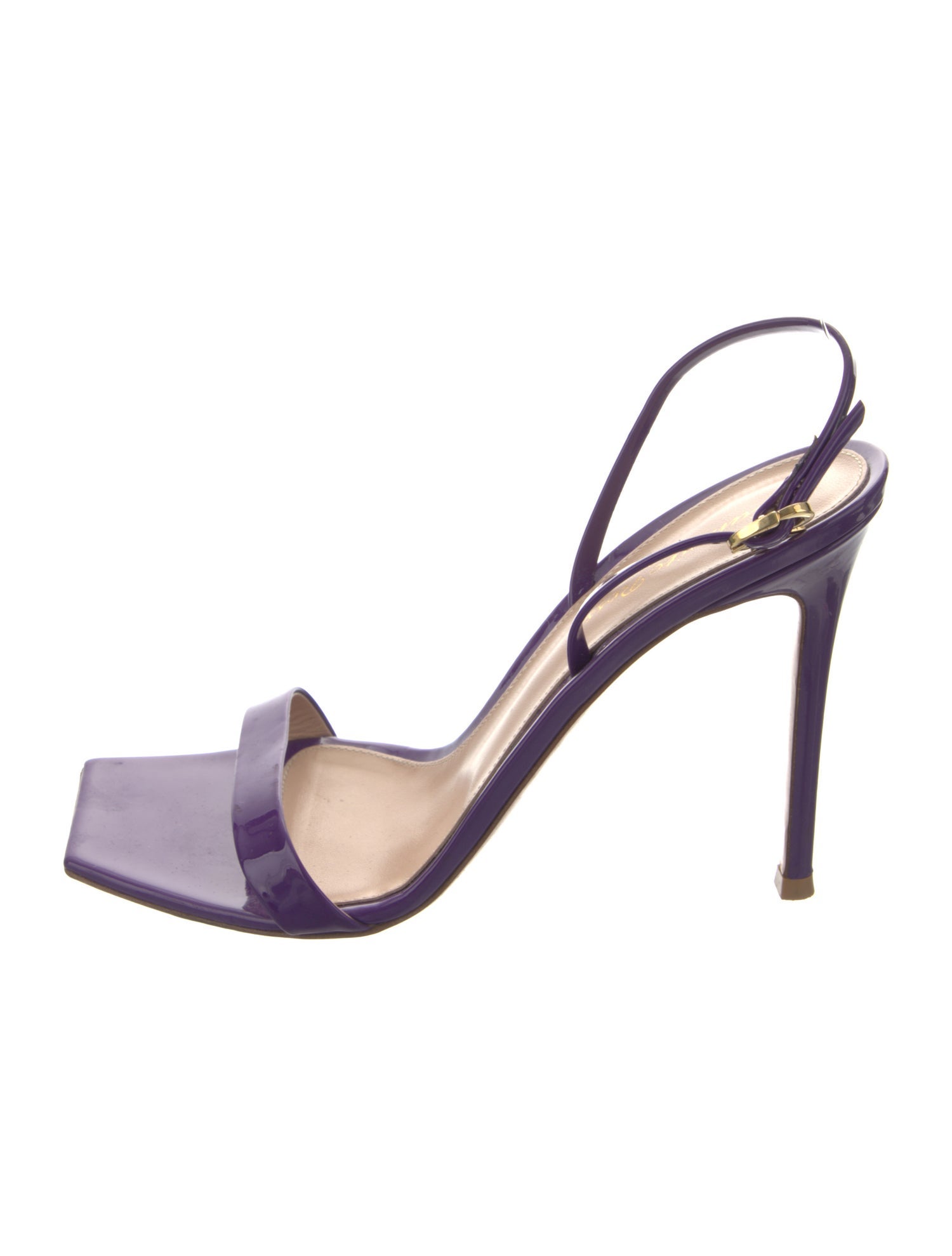 Gianvito Rossi Patent Leather Slingback Sandals