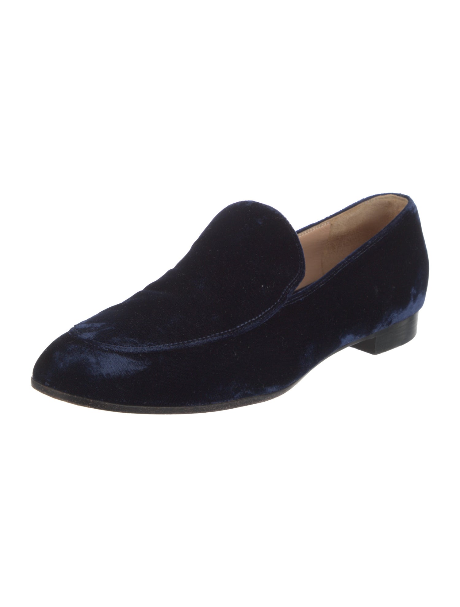 Gianvito Rossi Velvet Loafers