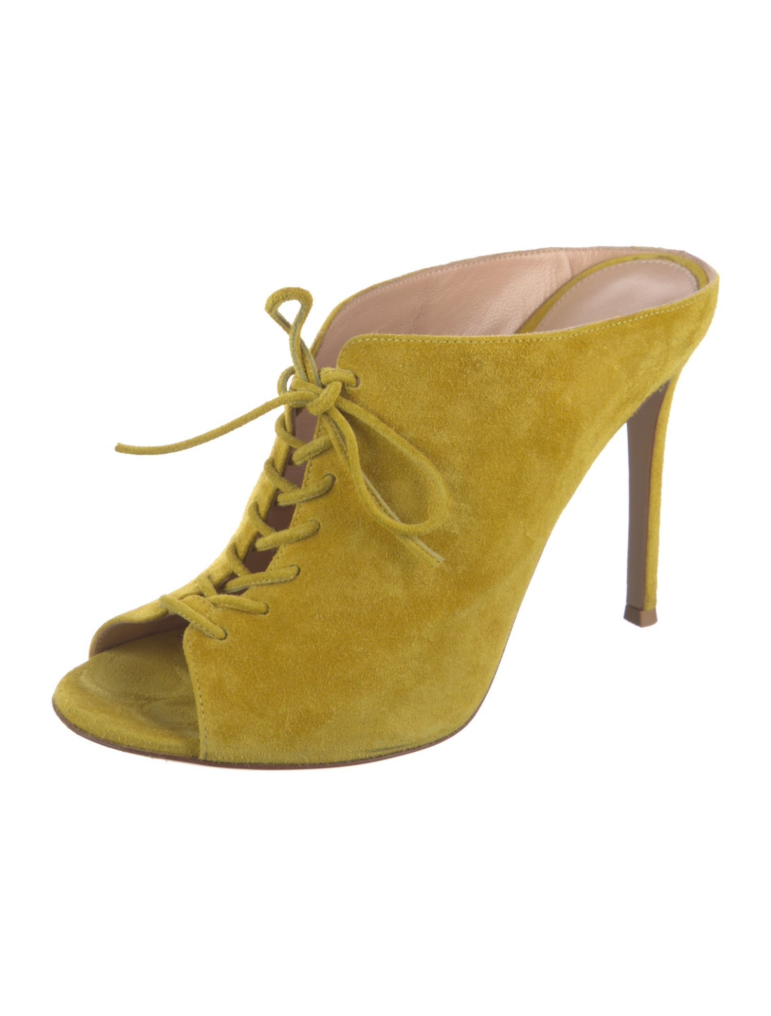 Gianvito Rossi Suede Slides