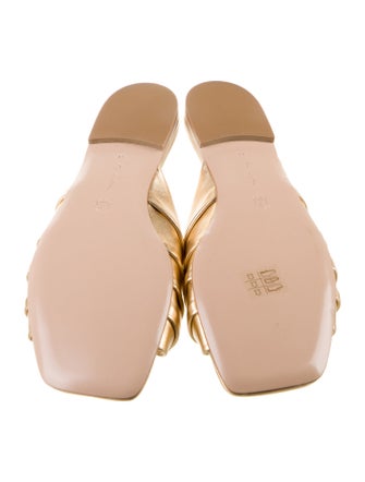 Gianvito Rossi Leather Printed Slides