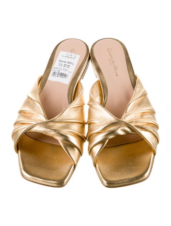 Gianvito Rossi Leather Slides