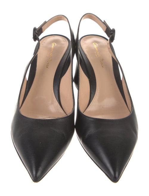 Gianvito Rossi Leather Slingback Pumps
