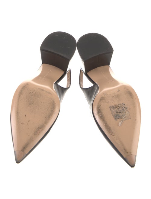 Gianvito Rossi Leather Slingback Pumps