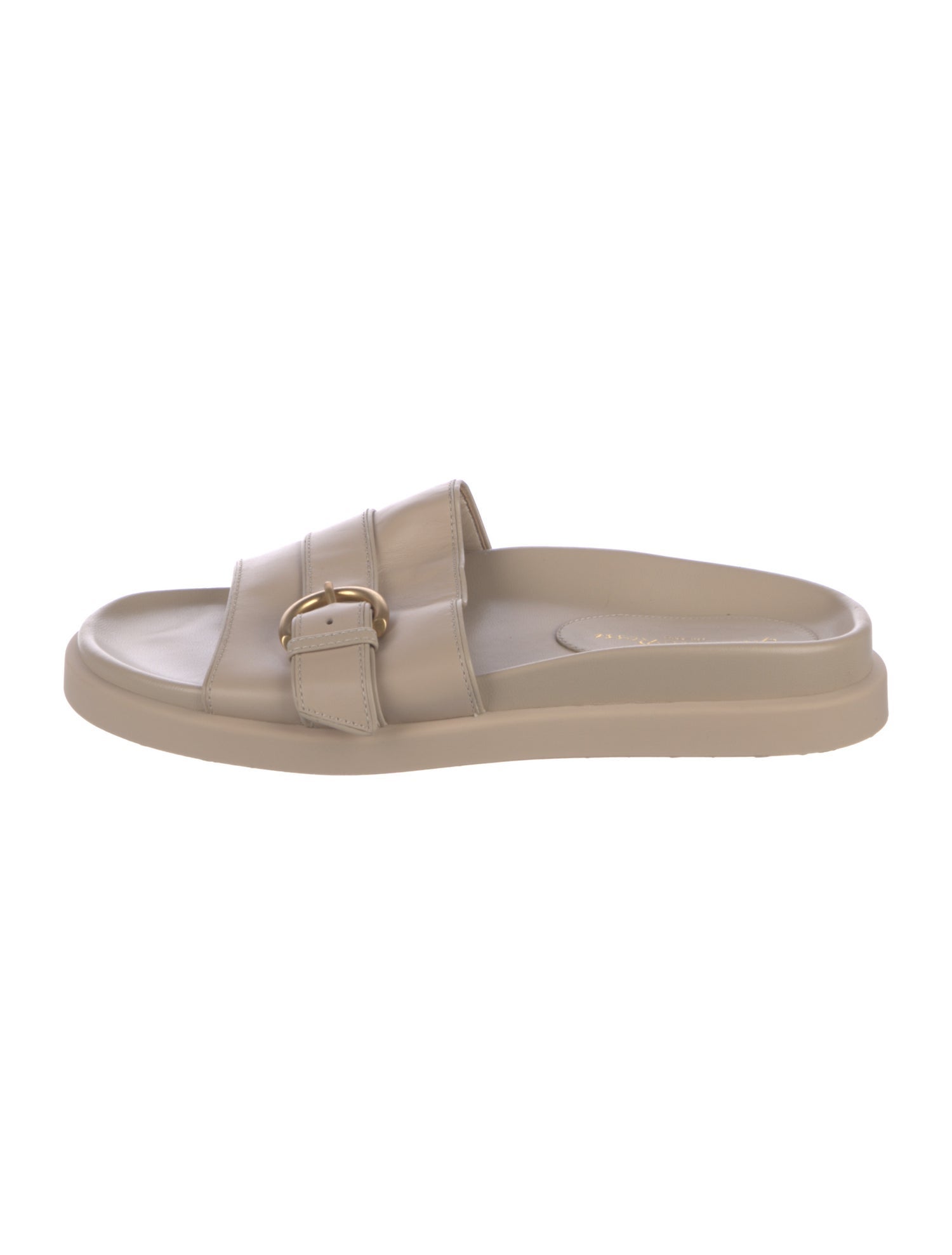 Gianvito Rossi Leather Slides