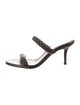 Gianvito Rossi Leather Braided Accents Slides