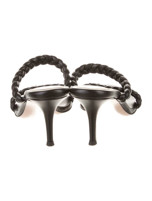 Gianvito Rossi Leather Braided Accents Slides