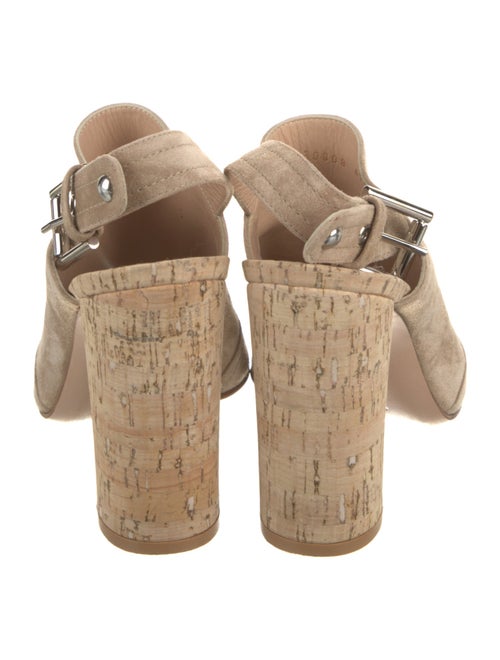 Gianvito Rossi Suede Slingback Sandals