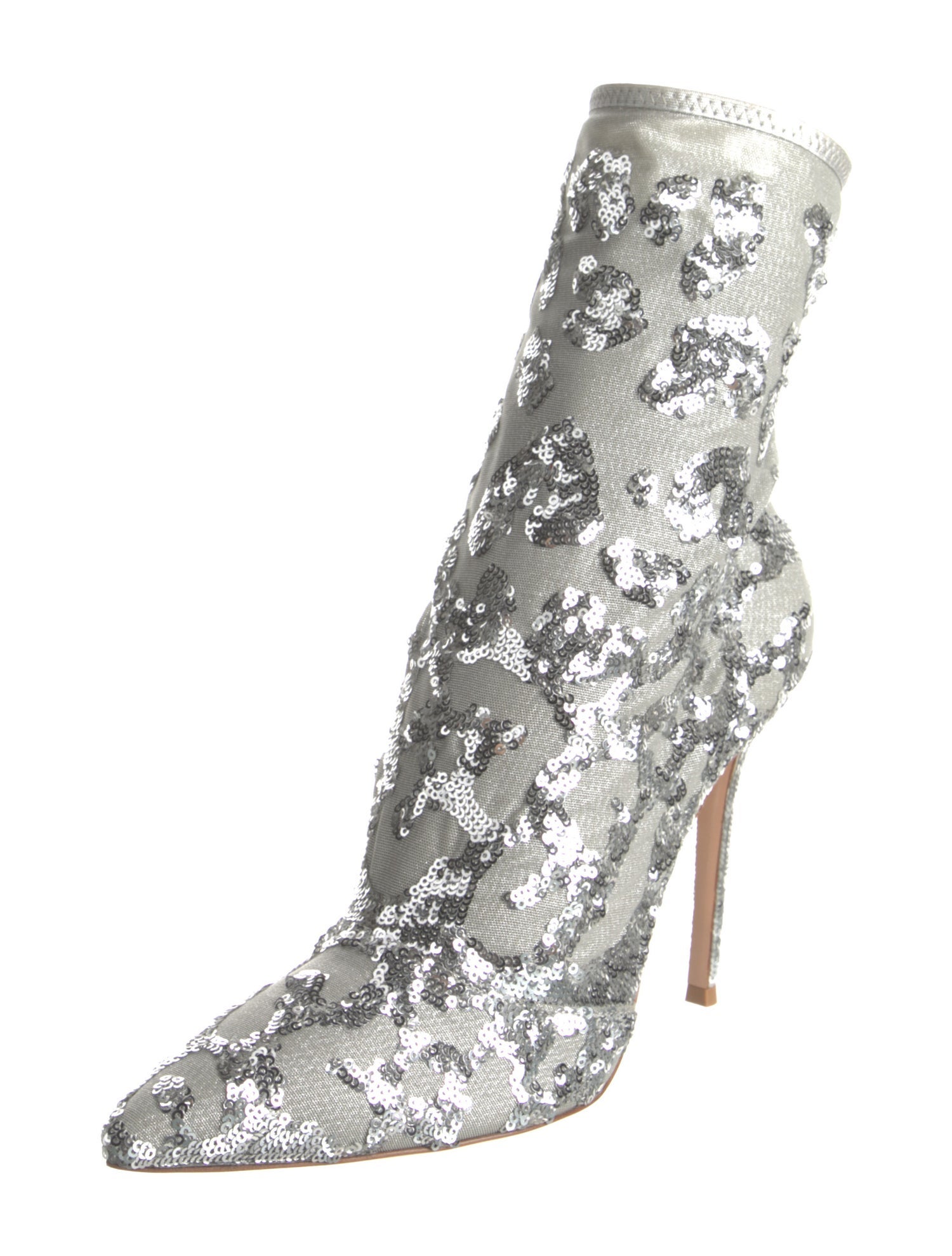 Gianvito Rossi Sequins Sequin Embellishments Lace-Up Boots