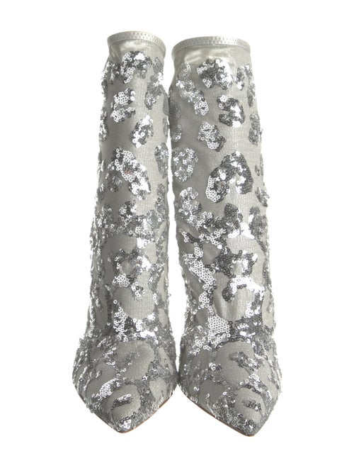 Gianvito Rossi Sequins Sequin Embellishments Lace-Up Boots