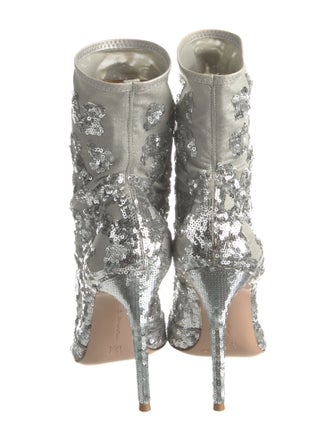 Gianvito Rossi Sequins Sequin Embellishments Lace-Up Boots