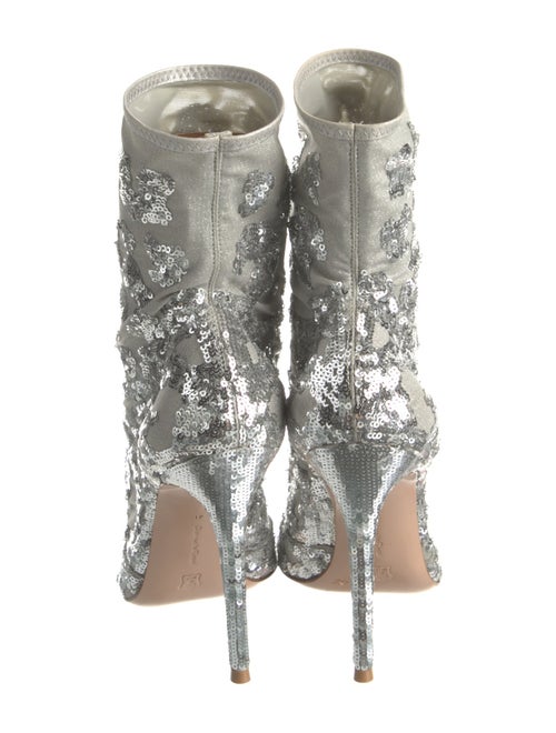 Gianvito Rossi Sequins Sequin Embellishments Lace-Up Boots