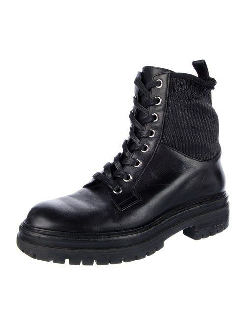 Gianvito Rossi Leather Combat Boots