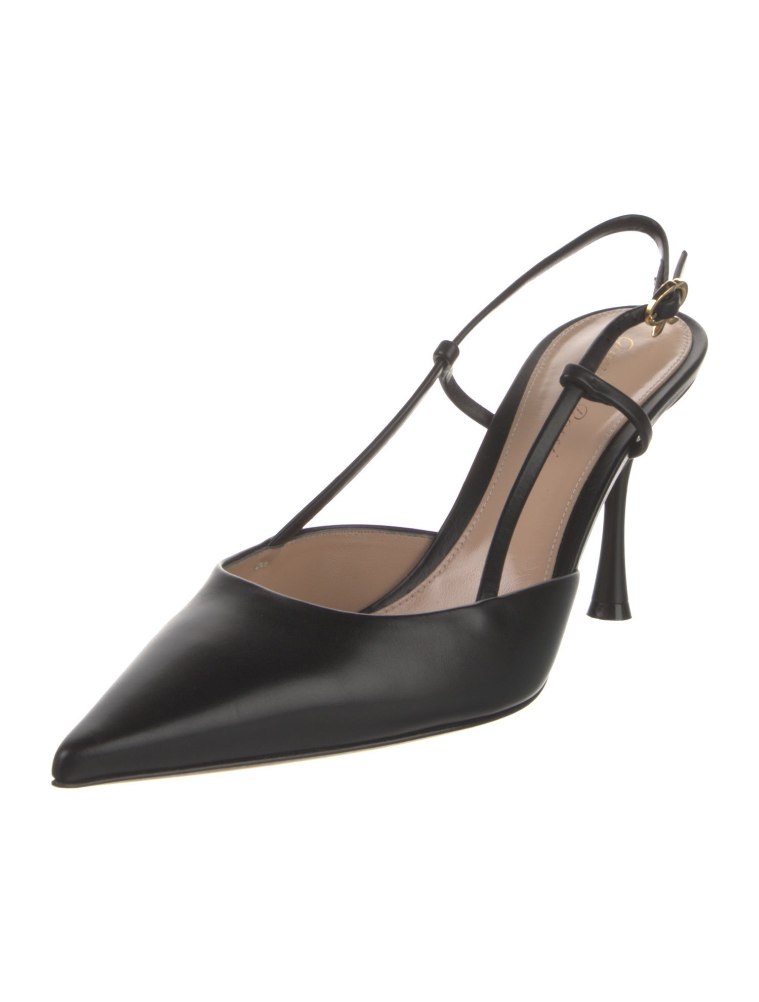 Gianvito Rossi Leather Slingback Pumps