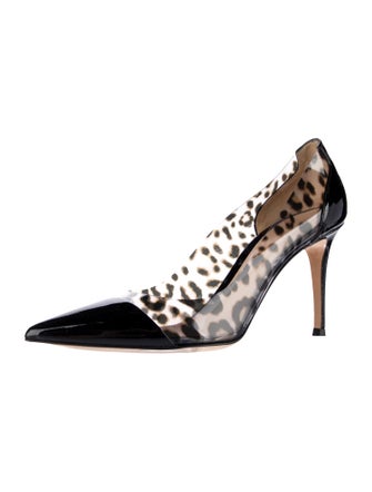 Gianvito Rossi PVC Animal Print Pumps