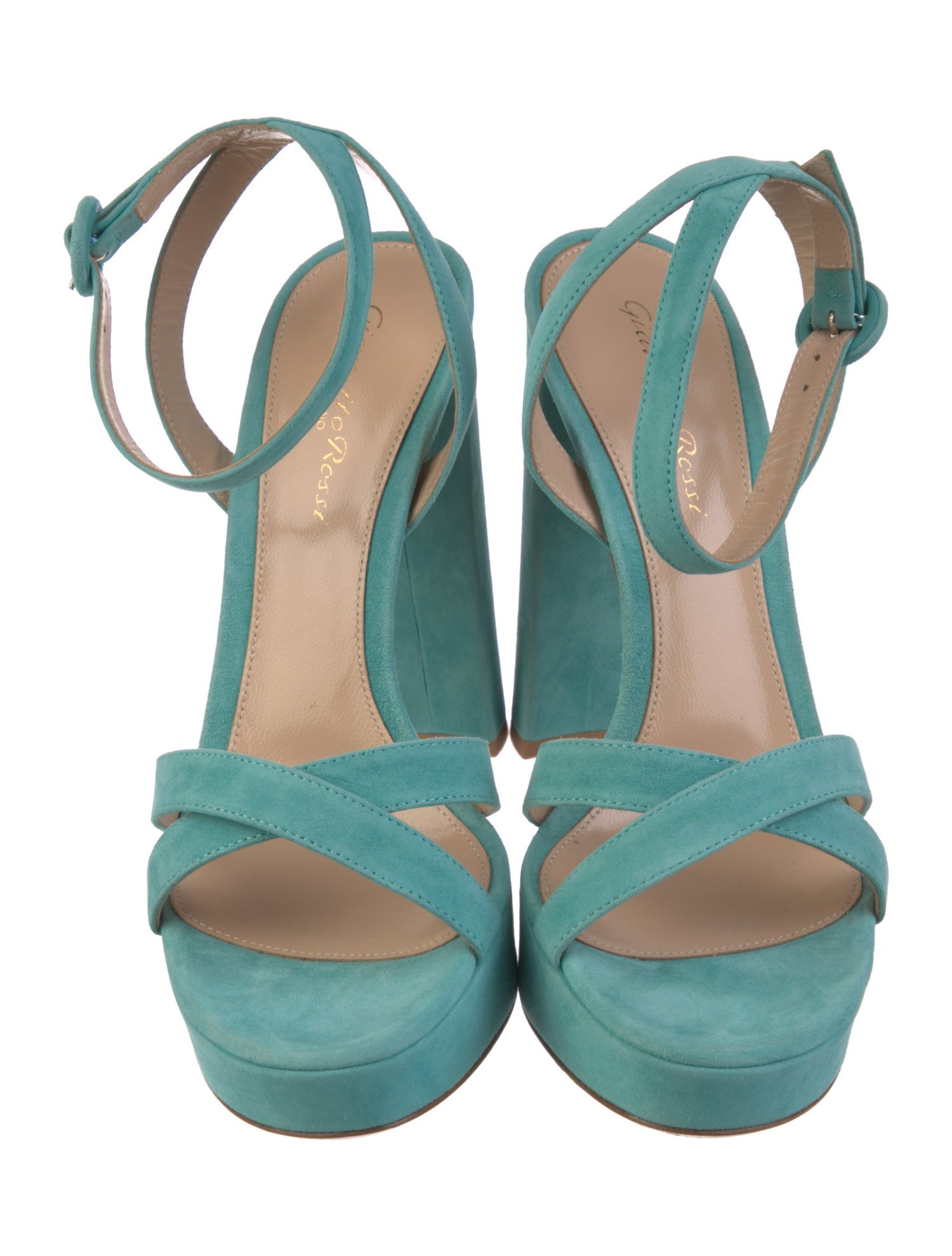 Gianvito Rossi Suede Slingback Sandals