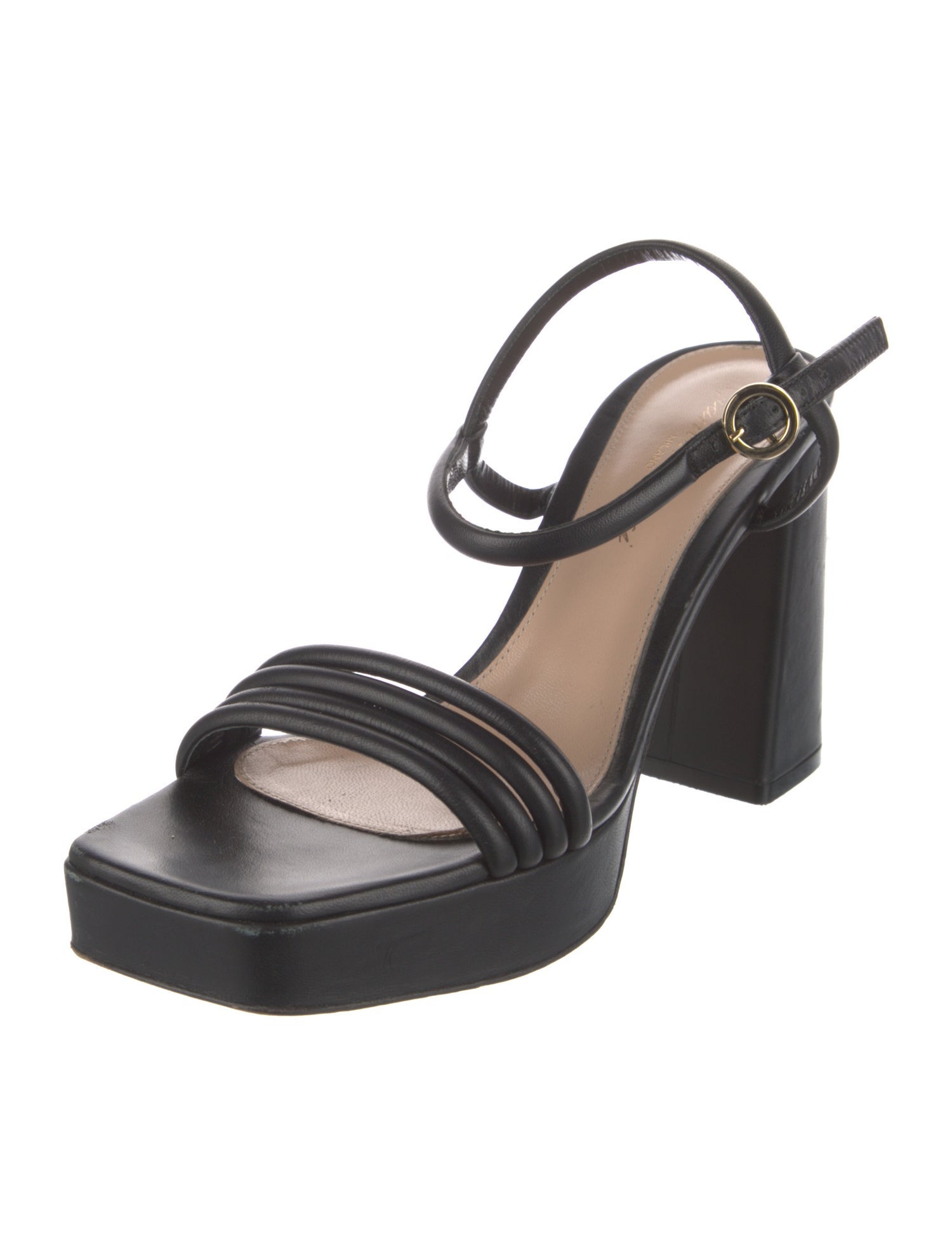 Gianvito Rossi Leather Slingback Sandals