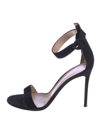Gianvito Rossi Suede D'Orsay Pumps