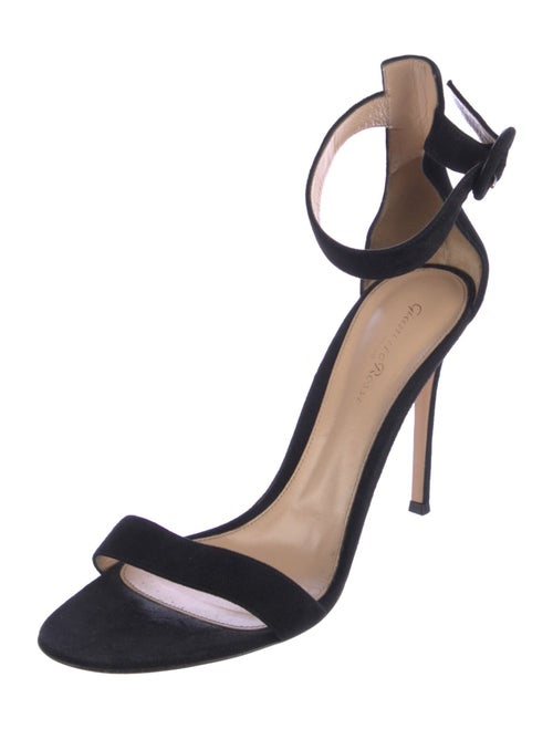 Gianvito Rossi Suede D'Orsay Pumps