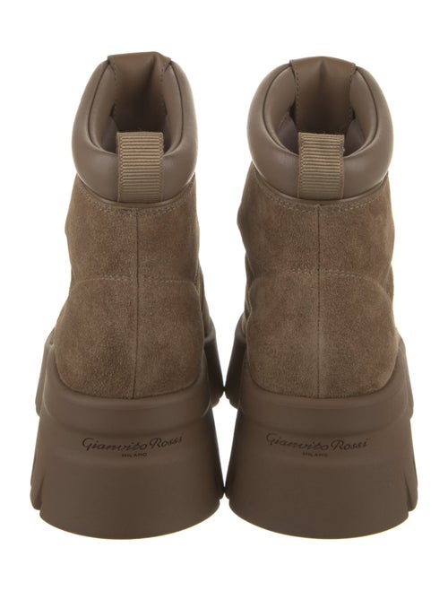 Gianvito Rossi Suede Lace-Up Boots