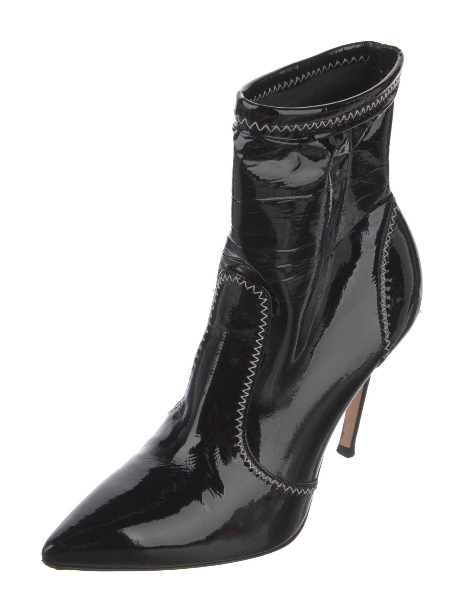 Gianvito Rossi Patent Leather Sock Boots