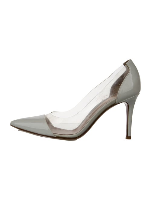 Gianvito Rossi Leather Grosgrain Trim Pumps