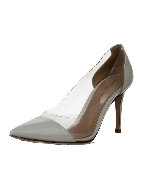 Gianvito Rossi Leather Grosgrain Trim Pumps