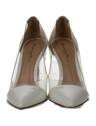 Gianvito Rossi Leather Grosgrain Trim Pumps