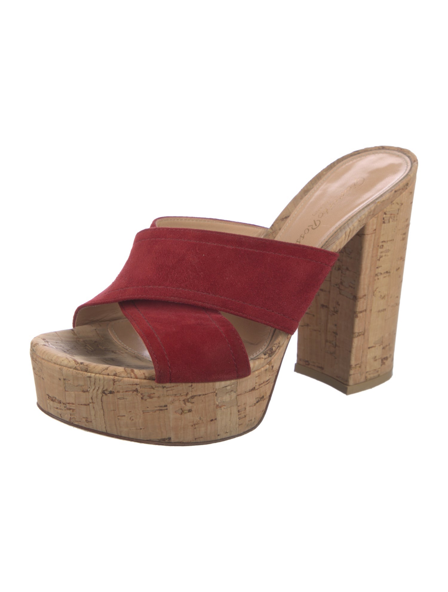 Gianvito Rossi Suede Slides