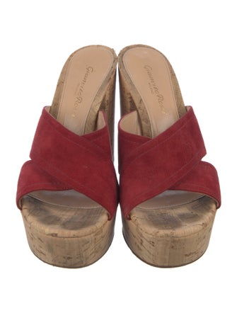 Gianvito Rossi Suede Slides