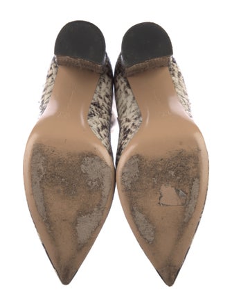 Gianvito Rossi Embossed Leather Animal Print Boots