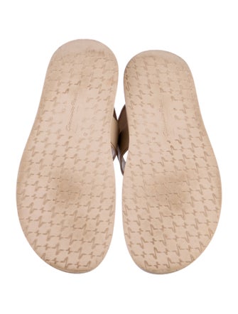 Gianvito Rossi Leather Slingback Sandals