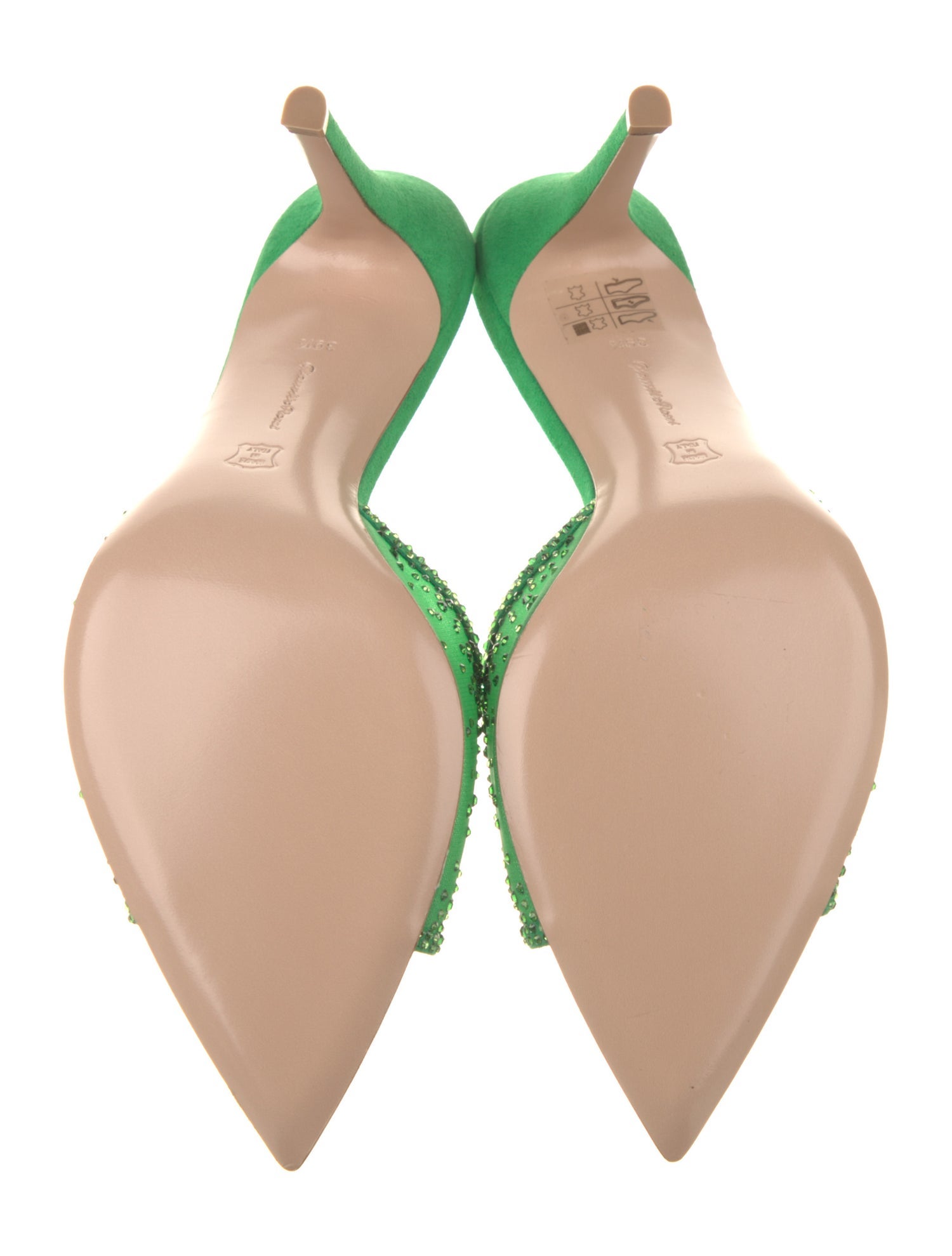 Gianvito Rossi Mesh Printed Slides