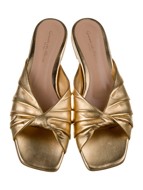 Gianvito Rossi Leather Slides