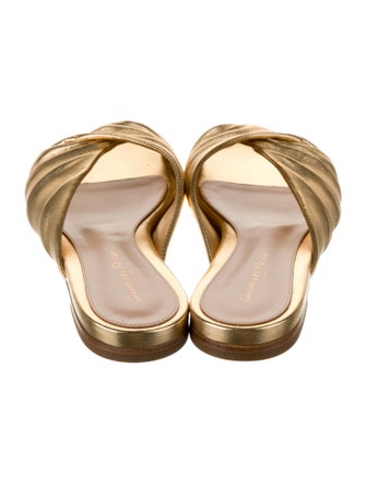 Gianvito Rossi Leather Slides