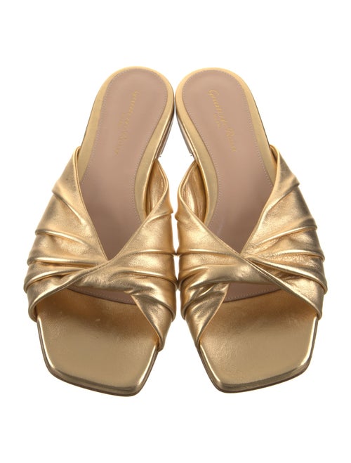 Gianvito Rossi Leather Slides