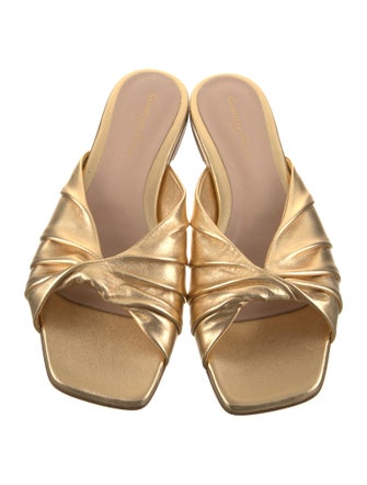 Gianvito Rossi Leather Slides
