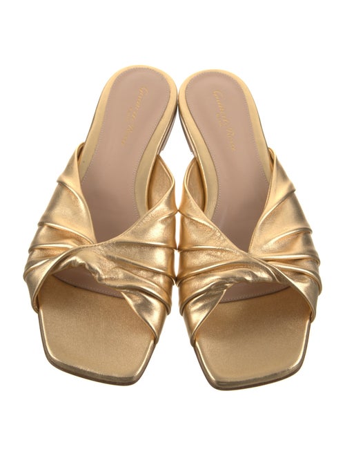 Gianvito Rossi Leather Slides