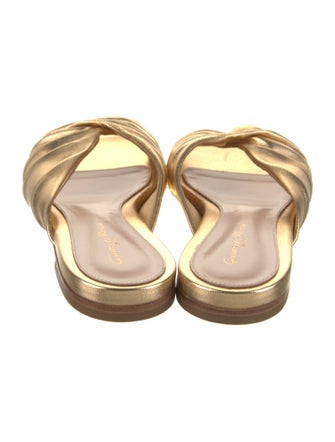 Gianvito Rossi Leather Slides