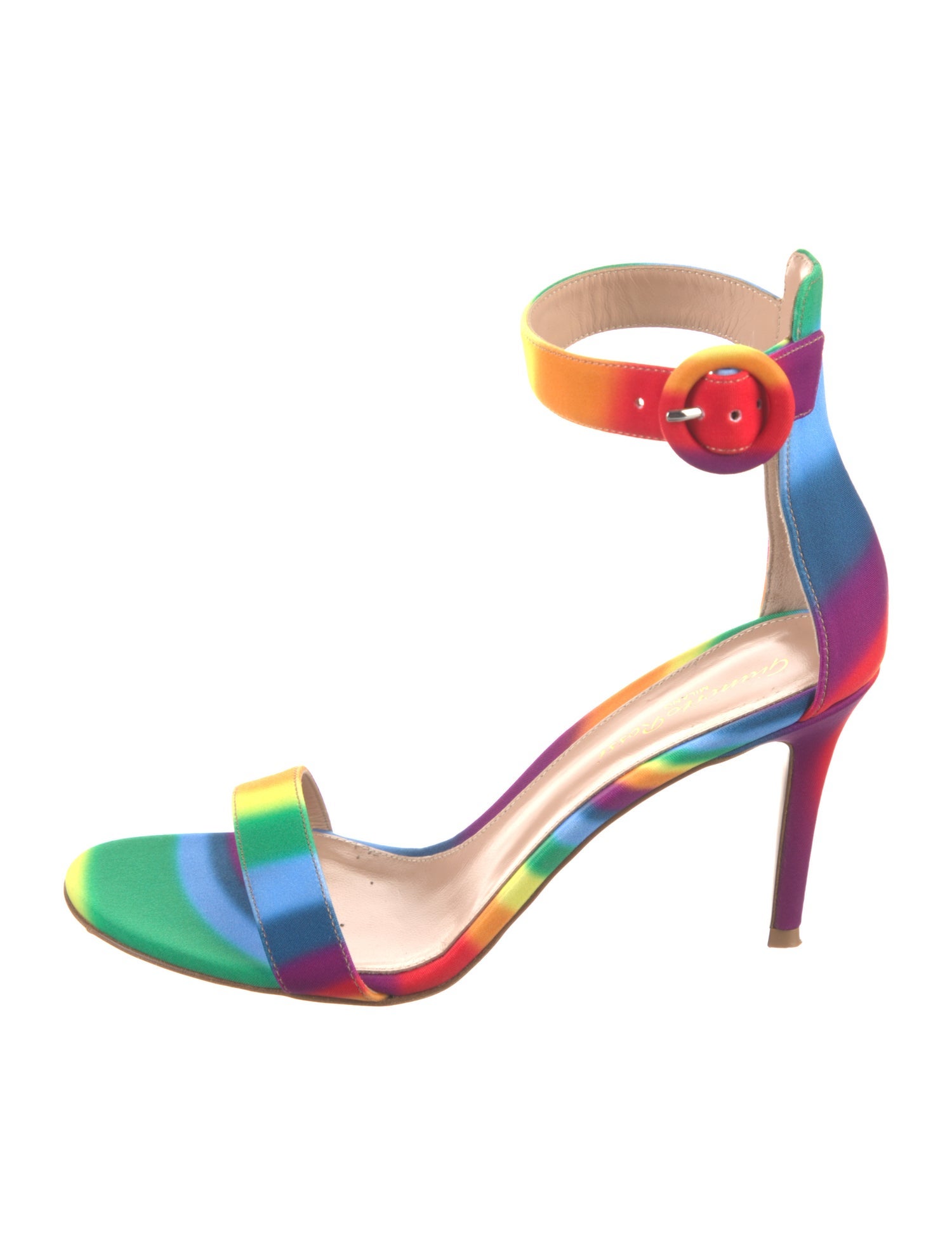 Gianvito Rossi Suede Printed Sandals