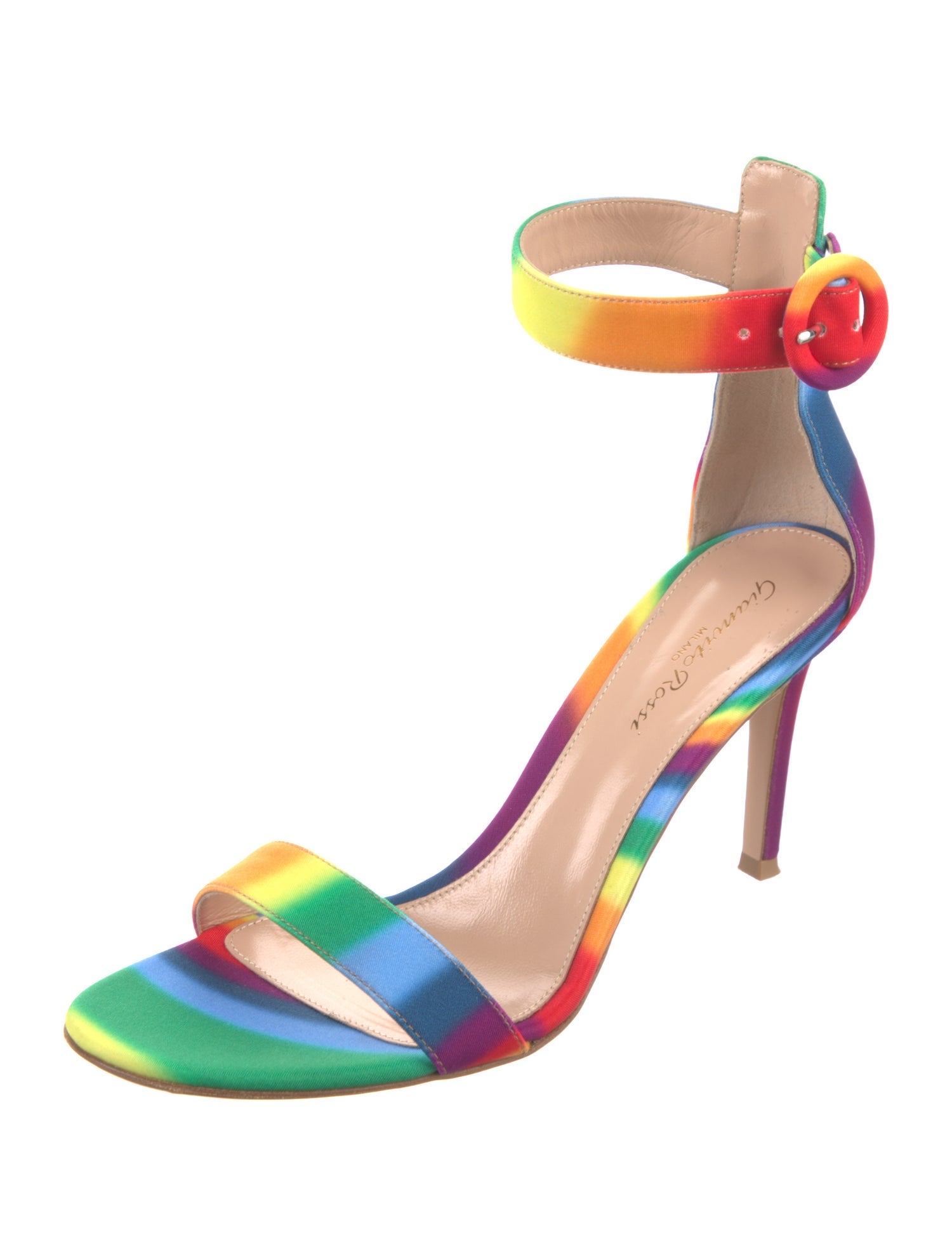 Gianvito Rossi Suede Printed Sandals