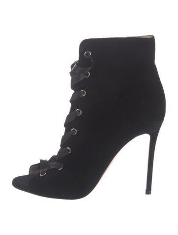 Gianvito Rossi Boots Velvet Lace-Up IT 40 | 10