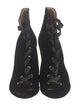 Gianvito Rossi Velvet Lace-Up Boots