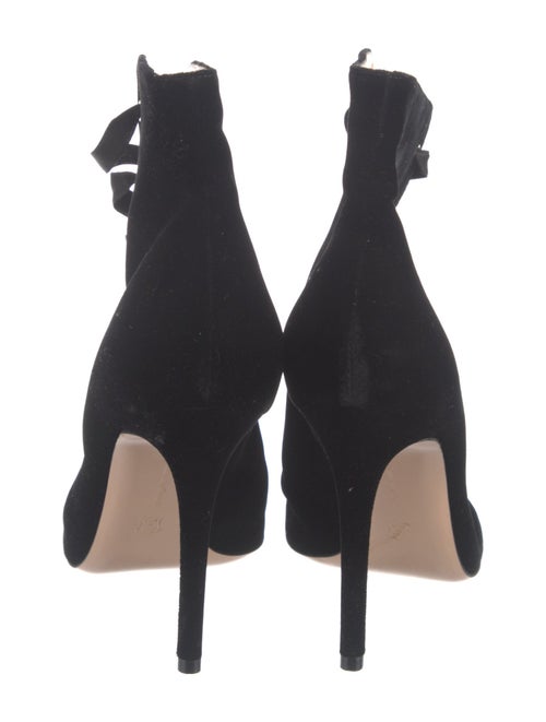 Gianvito Rossi Velvet Lace-Up Boots