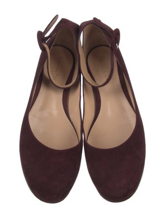 Gianvito Rossi Suede Ballet Flats
