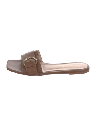Gianvito Rossi Leather Slides