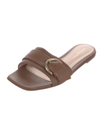Gianvito Rossi Leather Slides