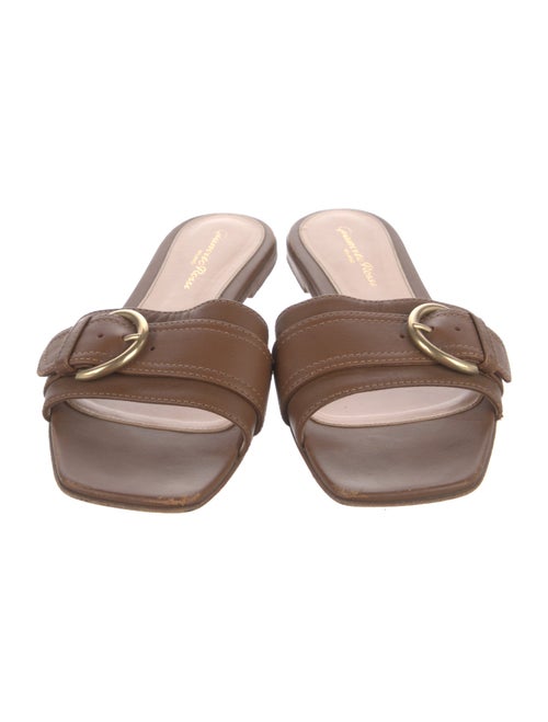 Gianvito Rossi Leather Slides